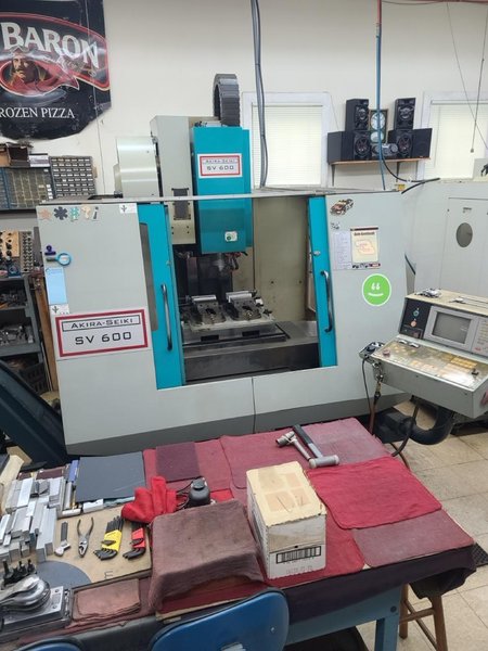 Akira Seiki SV600 CNC VMC, 1998 – New Spindle