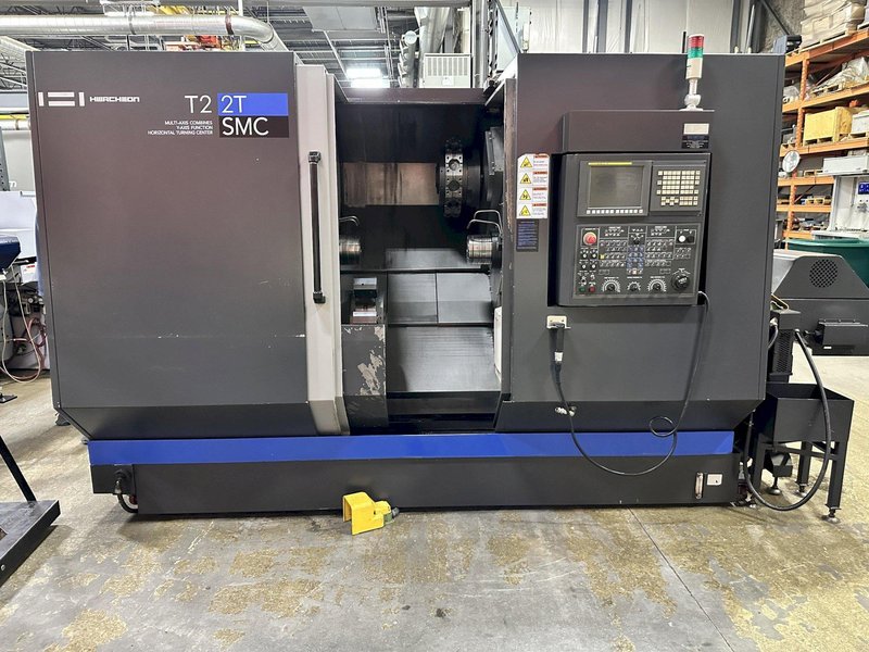 Hwacheon T2-2T SMC Used Twin Spindle Twin Turret CNC Lathe For Sale - 2013
