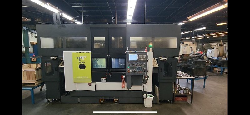 (2017) TONG-TAI MT 2000 TWIN SPINDLE/TWIN TURRET HORIZONTAL TURNING CENTER. STOCK # 0312823