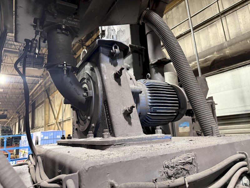 6 CU FT WHEELABRATOR MODEL #WTB-6.0 RUBBER BELT TUMBLE TYPE SHOT BLAST MACHINE: YOBRO #24278
