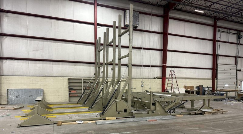 20' X 20' TRIAD HYDRAULIC TILT &amp; FLIP OVER TABLE: FOR PREFAB WALLS OR PANELS: STOCK #22685