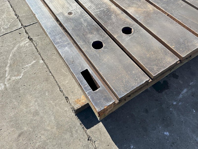 80" X 157" X 13" G &amp; L T SLOTTED FLOOR PLATE:  STOCK #76803