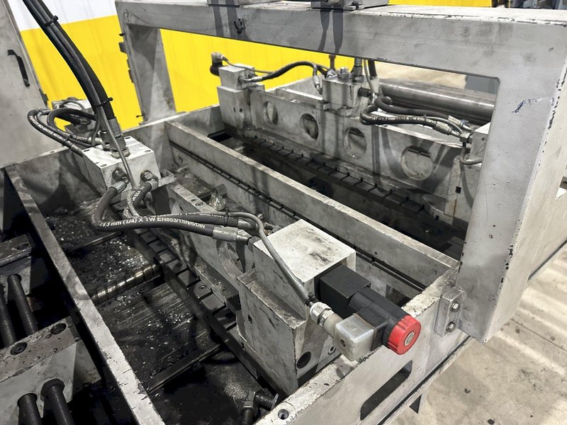 30" x 14 GA DALCOS MODEL #PXN-800 AUTOMATIC COIL HYDRAULIC PUNCHING MACHINE: STOCK #20332