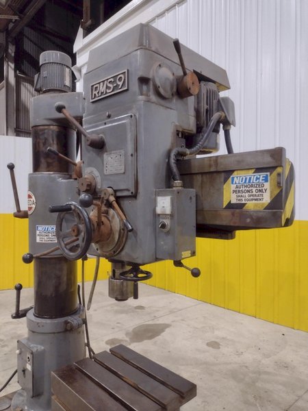 3' x 9" IKEDA MODEL #RMS9 RADIAL DRILL: STOCK #20768