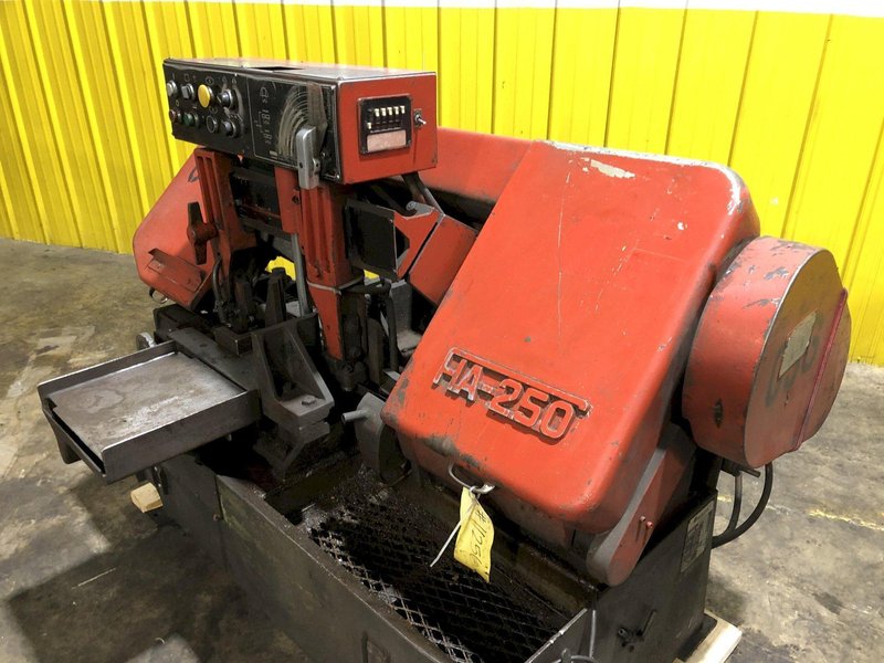 10" X 12" AMADA HA-250 HORIZONTAL BANDSAW STOCK #3171