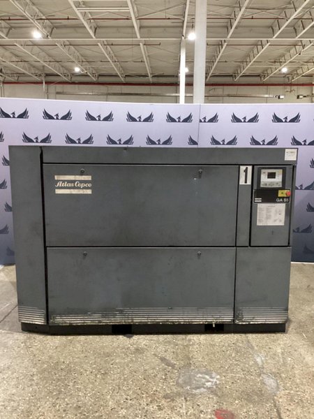 ATLAS COPCO GA 55 75HP Rotary Screw Air Compressor USED