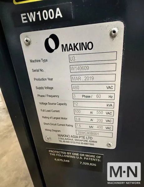 Makino U3 CNC Wire EDM - New 2019