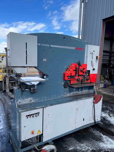 121 Ton IW-110 BTD Durma Ironworker, 2012 – Large Throat Depth