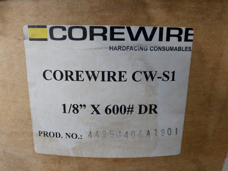1/8" X 600# COREWIRE MODEL #CW-S1 WELDING WIRE: STOCK 12885