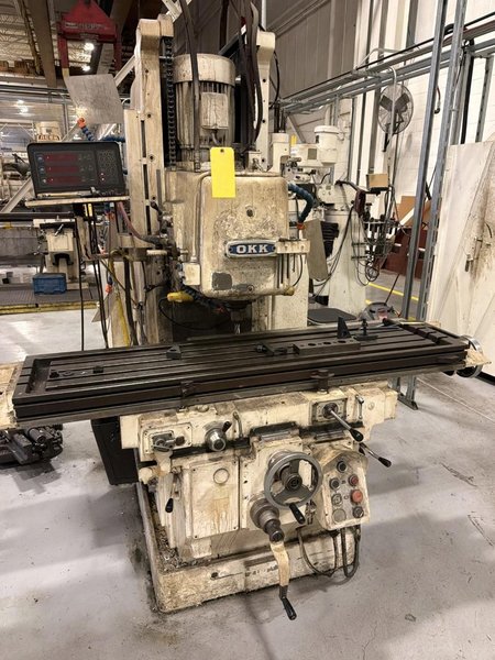 65" X 15" OKK MH-3VII 10HP VERTICAL MILLING MACHINE. STOCK # 1085526
