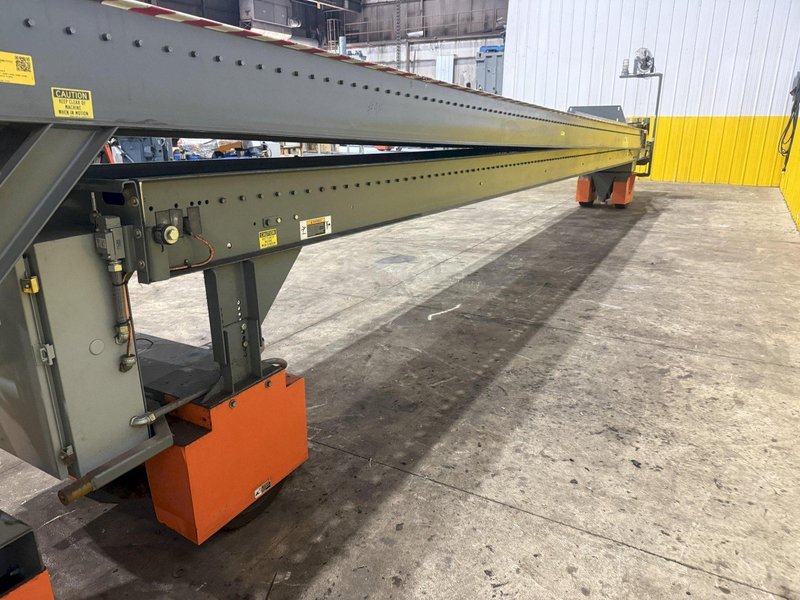 64 FT X 35" ROACH MODEL #TL2 TRUCKLOADER TWO-STAGE POWERED TELESCOPING ROLLER CONVEYOR: YOBRO #25707
