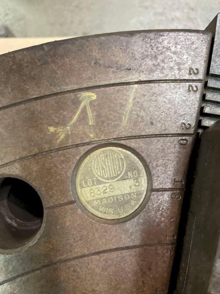 24" Gisholdt 4-Jaw Lathe Chuck: STOCK #77335