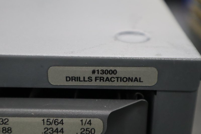 Huot Drill Index, Fractional Drills - 3 Drawer- Auction Item