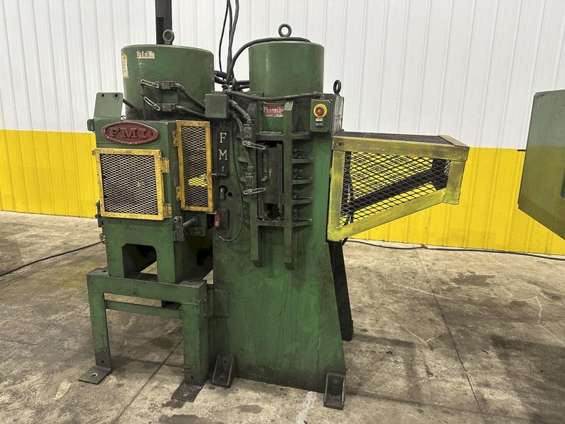 16" X 1" STEEL PLATE FRANKLIN FMI HYDRAULIC PUNCH &amp; SHEAR LINE: STOCK #23099