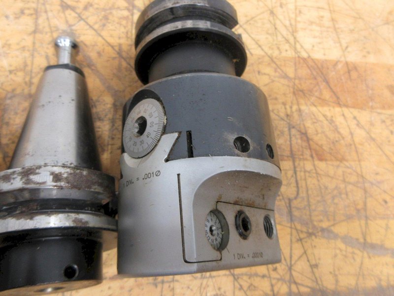 BT-Tool Holders - with (1) Criterion TABH-300D High Precision Boring Head, and (5 pcs)  Parlec BT-40 Collet Chucks- Auction Item