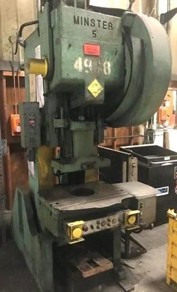 45 Ton Minster O.B.I. Press 5F, 3" Str., 13-1/4" SH, 90 SPM, AC