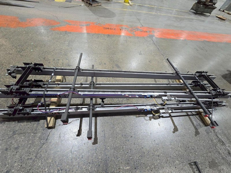KNIGHT 4110 CHAIN HOIST LIFT TRACK 12′ 10″ 500 LB CAPACITY SET OF TWO USED