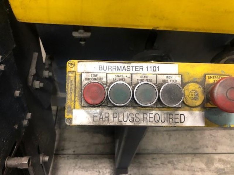 4" X 10' BURRMASTER DOUBLE END TUBE DEBURRING MACHINE STOCK# 2483