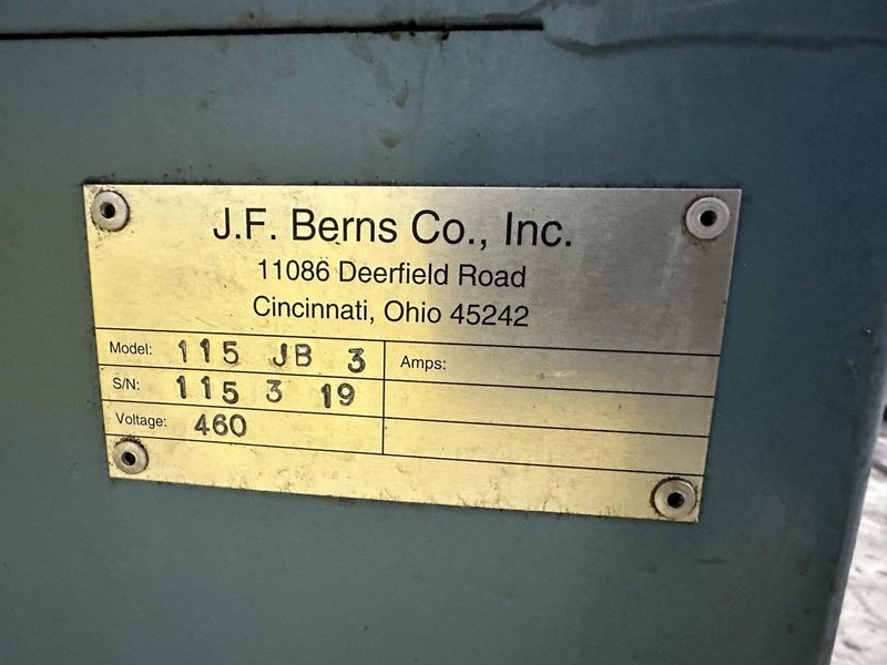 4.5" LNS / JF BERNS MODEL #115-JB-3 BAR CHAMFERING MACHINE: STOCK #21958