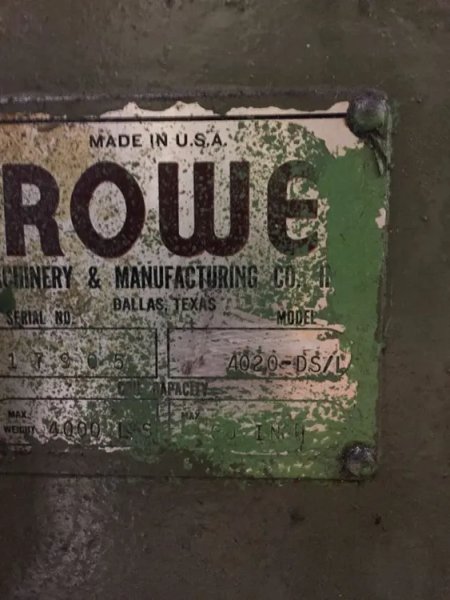 CWP/ROWE 8,000 lb x 15" WIDE X .093 SERVO FEED LINE, STOCK# 13987J