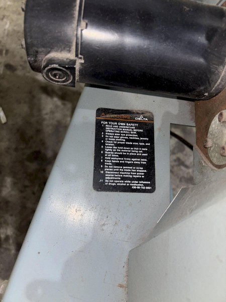 18" DELTA MODEL #40-604 SCROLL SAW: STOCK 23375
