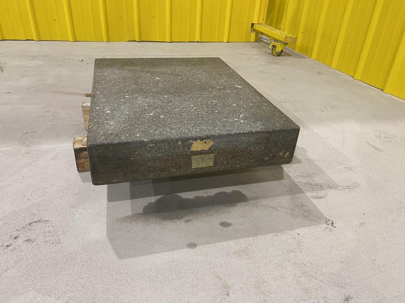 24" X 18" X 4"  AMERICAN METROLOGY SERVICE BLACK GRANITE INSPECTION SURFACE PLATE : STOCK #20061