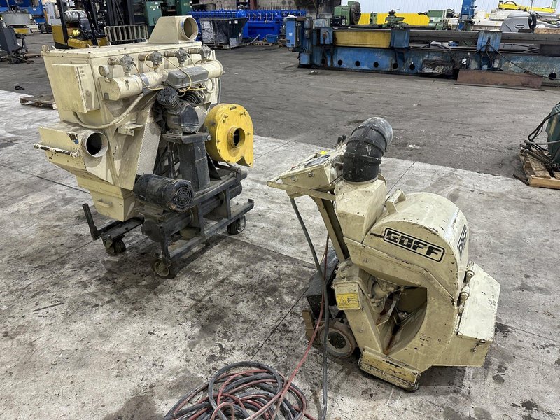 13" WIDE X 15 HP GOFF MODEL #15E13 PORTABLE SURFACE &amp; FLOOR SHOT BLASTER &amp; DUST COLLECTOR: STOCK #21291