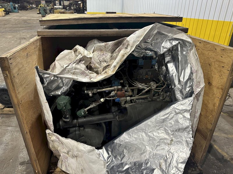 3000 TON NATIONAL (CROSBY GROUP) 4-POST HYDRAULIC PRESS / WIRE ROPE SWAGING MACHINE: STOCK #19450
