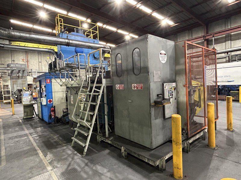 400 TON HYDROMEC HF4000 FORGING PRESS CELL W/ CEFI INDUCTION UNIT