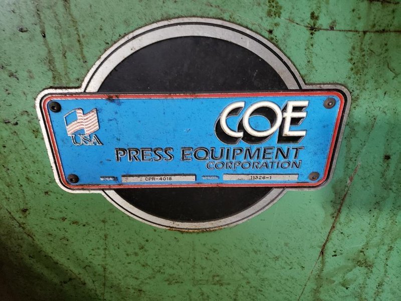 4,000 LBS x 18" COE MODEL #CPR-4018 MOTORIZED UNCOILER COIL REEL: YOBRO #26385