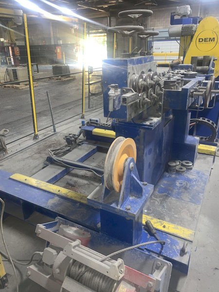 .512" X 12" X 4 STAND DEM WIRE FLATENING ROLLING MILL LINE, YEAR 2017: STOCK #13898