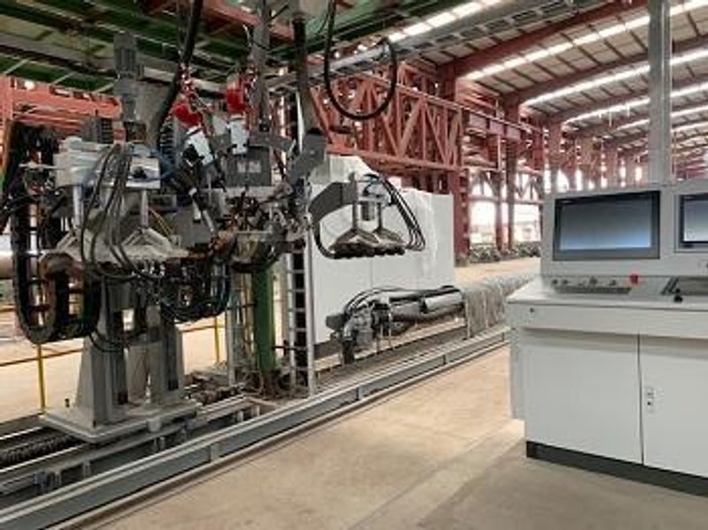 72" (1,800mm) x 1" (25.4mm) Blohm &amp; Voss (2 Step) API Spiral Pipe Mill