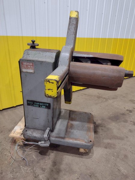 1500 LB X 20" AMERICAN MODEL #60 MOTORIZED COIL REEL UNCOILER: STOCK #19538