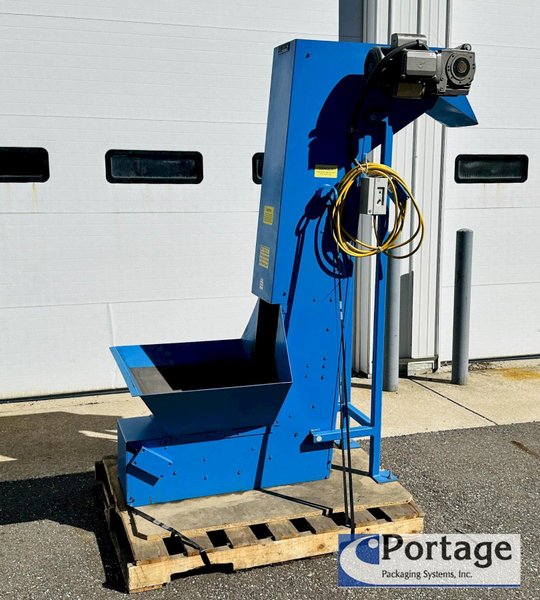 Goessling 90° Up / Elevating / Z Conveyor  |  Screw / Bolt / Material Conveyor
