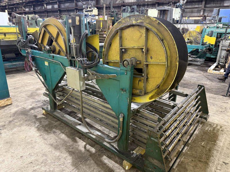60" x 16 GAUGE IOWA PRECISION MODEL #GAF60-6 COIL SLEAR (SLITTING &amp; CUT-TO-LENGTH) LINE, WITH UNCOILERS &amp; SIDE PUNCHING / NOTCHING: YOBRO #24552