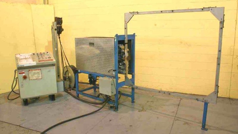 42" WIDE X 42" HIGH ITIPACK/A &amp; H AUTOMATIC BANDING LINE: STOCK #50332