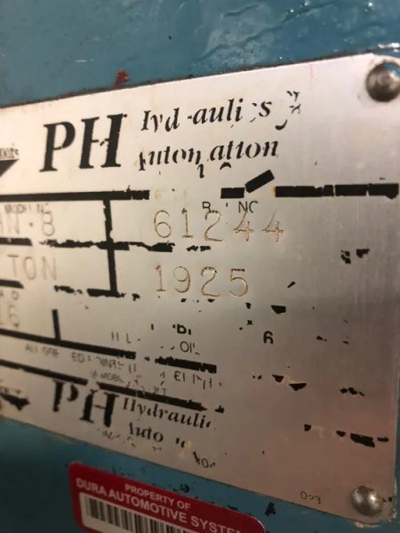 PH (PHOENIX) 8 TON HYD GAP PRESS, STOCK# 13889T