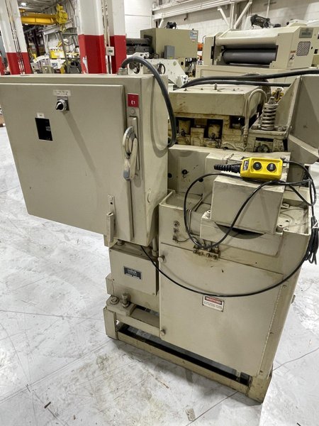2,000 lbs. x 12" Wide Littell Coil Reel and Powered Straightener For Sale