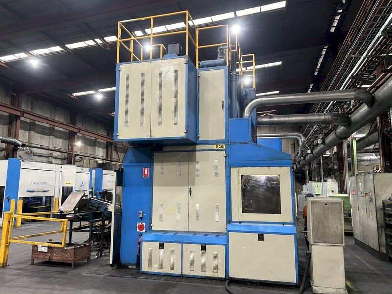 400 TON HYDROMEC HF4000 FORGING PRESS CELL W/ CEFI INDUCTION UNIT