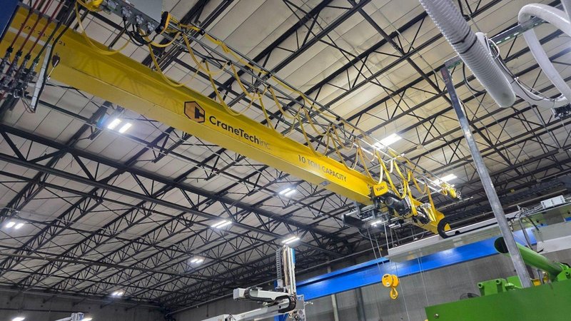 10/5 TON X 40' X 80' CRANE SYSTEMS TOP RUNNING SINGLE GIRDER BRIDGE CRANE SYSTEM 2023 NEW : YOBRO 26453