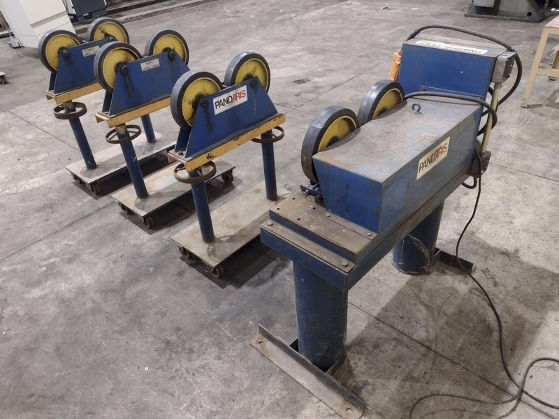 6,000 LB PANDJIRIS MODEL PIPER 3 TANK TURNING ROLLS, DRIVE &amp; IDLERS, 110V : YOBRO 24750