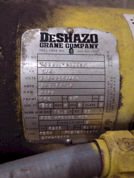 15 TON STAHL TOP RUNNING CRANE HOIST: YOBRO #26048