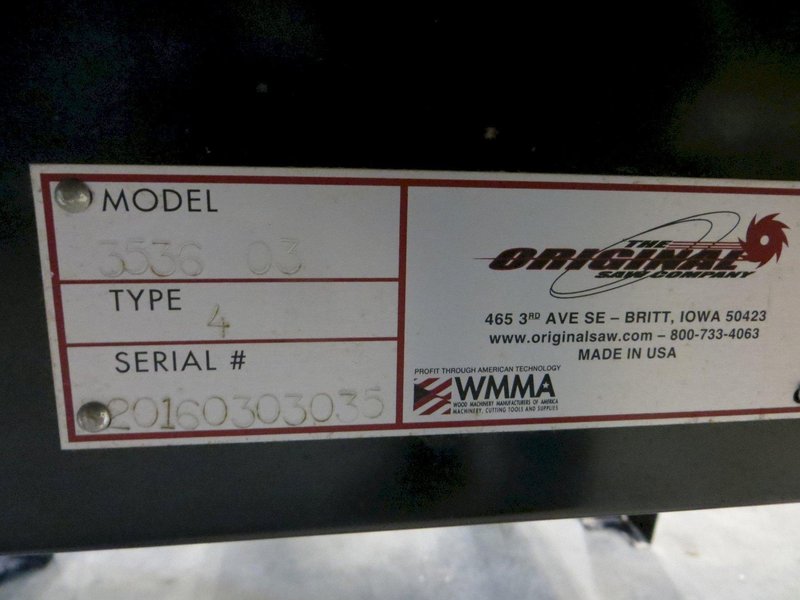 ORIGINAL RADIAL ARM SAW MODEL 3536-03 TYPE 4