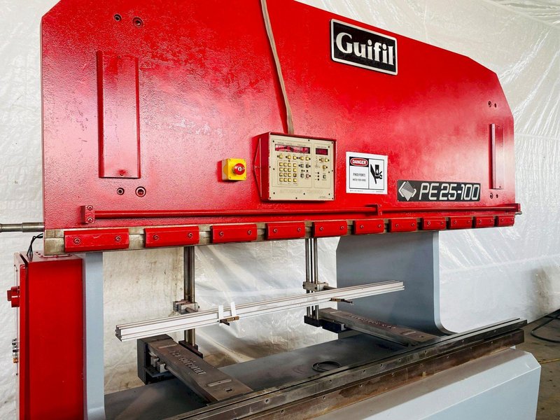 110 TON X 100" GUIFIL PE-25-100 CNC UP-ACTING HYDRAULIC PRESS BRAKE. STOCK # 1060221