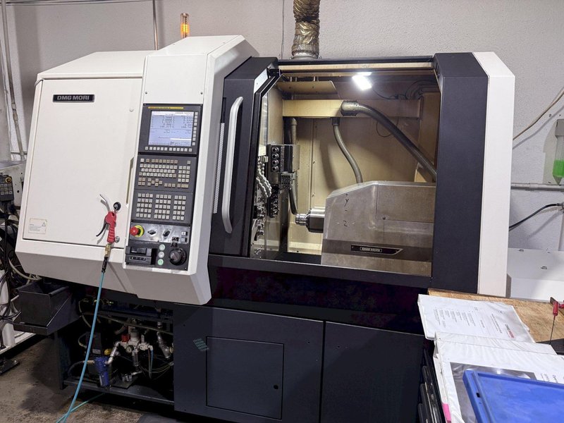 DMG Mori Sprint 32/8 CNC Screw Machine, Swiss Type, with Patriot Bar 
Feeder, Model 338