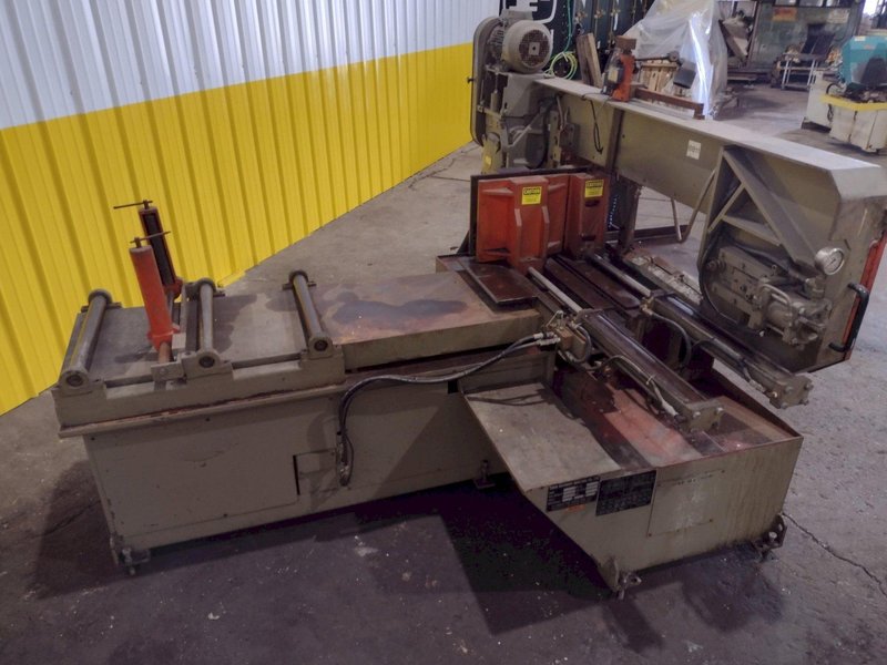 13" x 20" COSEN MODEL #C500MNC FULLY PROGRAMMABLE AUTOMATIC MITER HORIZONTAL BANDSAW: STOCK #18782