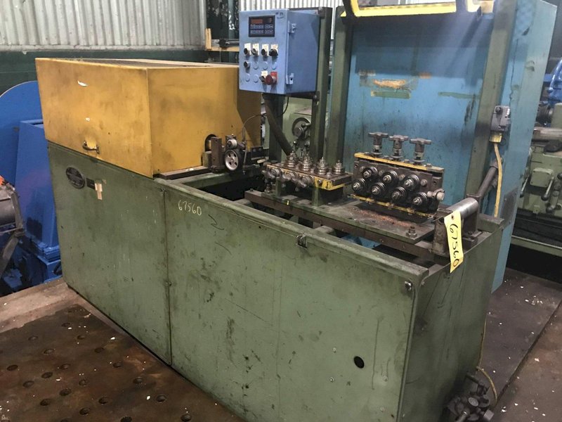 1/4' BERTOLETTE MODEL #211MB TUBE STRAIGHTENER &amp; CUTOFF MACHINE: #6756