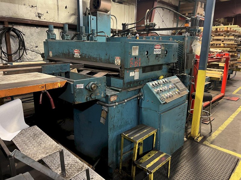 72" X .135" RBI (RED BUD INDUSTRIES) MODEL #SM6-72 AUTOMATIC CUT-TO-LENGTH (CTL) BLANKING LINE: STOCK #20195