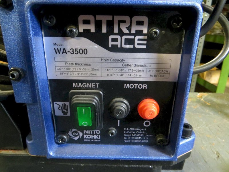New NITTO KOHKI Portable Magnetic Base Drilling Machine, Model WA-3500