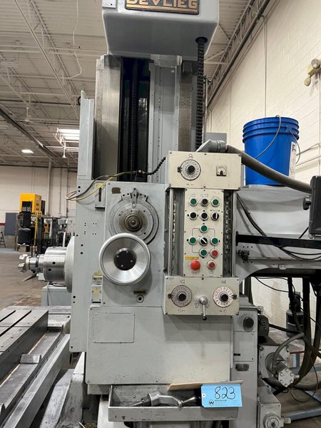 4" DEVLIEG 43K-72 HORIZONTAL BORING MILL. STOCK # 1007225